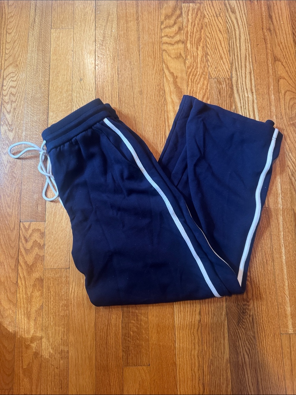 LEBOP Women’s Navy Athletic Track Pants With White Stripe Size XS